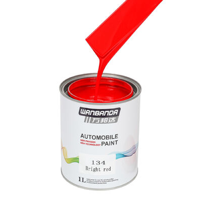 Good price Anti Pinhole 1K Car Paint Red Metallic Basecoat Custom For Bumpers online