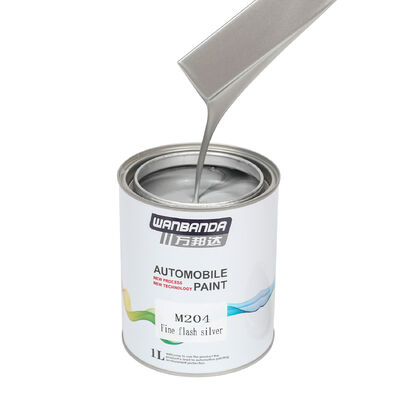 Good price 35μM Matte Metallic Silver Auto Paint Wear Resistance For Vehicles online