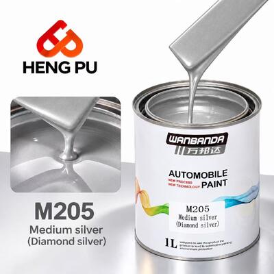 Goede prijs 1K Acryl Gunmetal Grijs Autolak voor Autoreparatie Uitstekende Hechting online