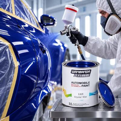 Quality Versatile HS 1K Crystal Blue Paint for Professional Automotive Use factory