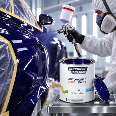 Quality Versatile HS 1K  Violet blue Paint for Professional Automotive Use factory