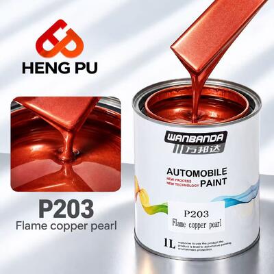 Good price 1 Gallon Pearl Automotive Paint Flame Pearlescent Copper Red For Car Low VOC online