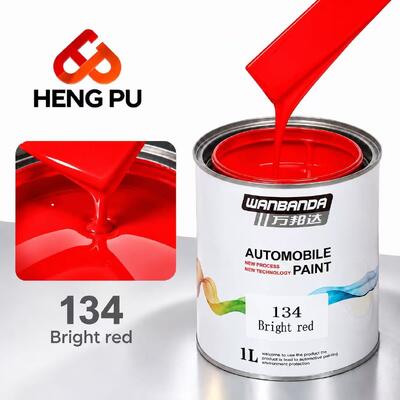 Good price ODM 1K Car Paint Opaque Bright Red For Automotive UV resistance online