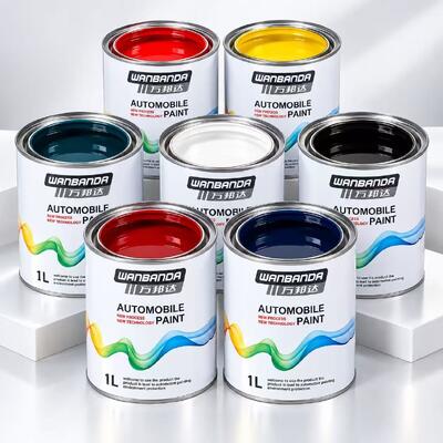 Quality Anti Pinhole 1K Car Paint RedMetallic Basecoat Custom For Bumpers factory